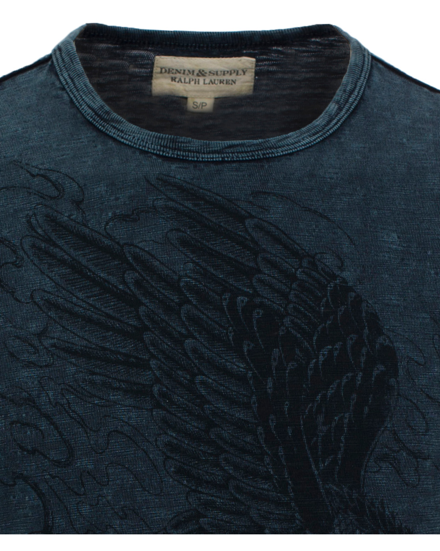 Herr | T-Shirts | Denim & Supply Ralph Lauren | Printed CN Hawk Light Indigo