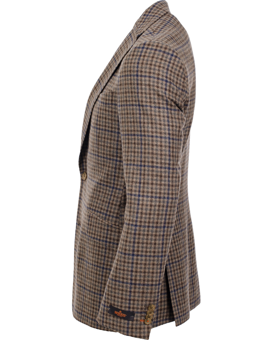 Herr | Kavajer | Morris | Brian Houndstooth Blazer Brown