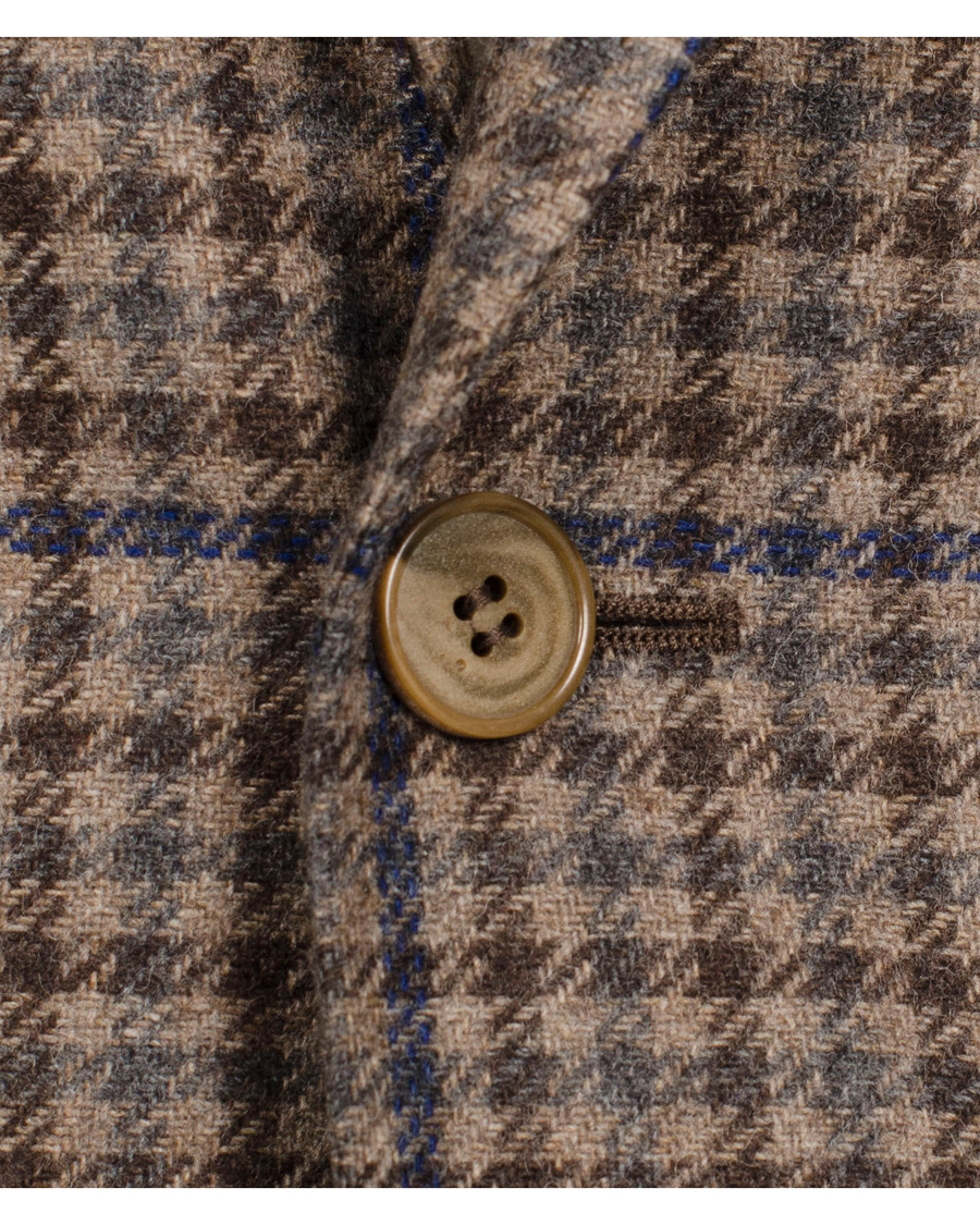 Herr | Kavajer | Morris | Brian Houndstooth Blazer Brown