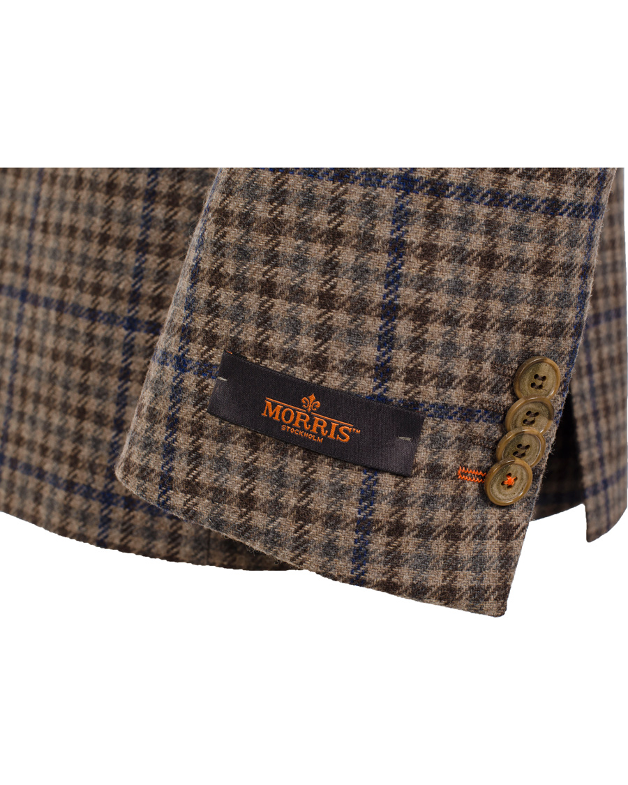 Herr | Kavajer | Morris | Brian Houndstooth Blazer Brown