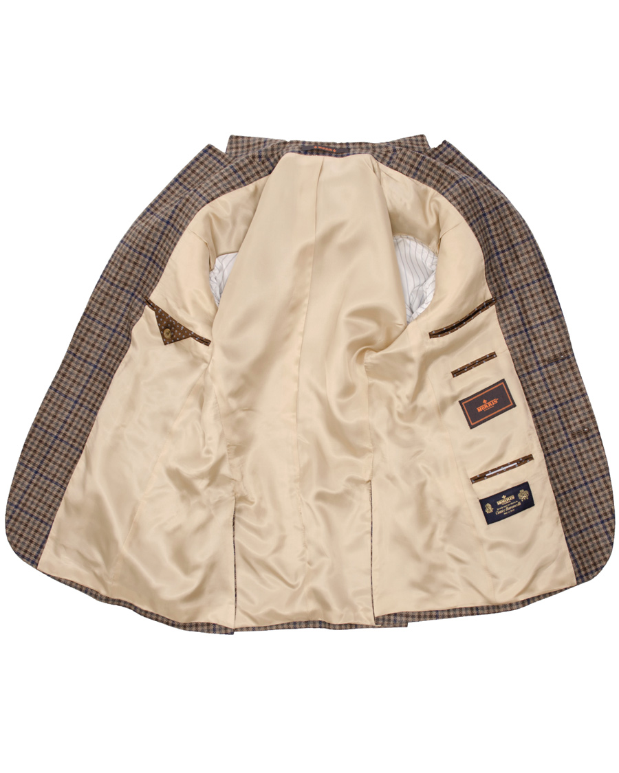 Herr | Kavajer | Morris | Brian Houndstooth Blazer Brown