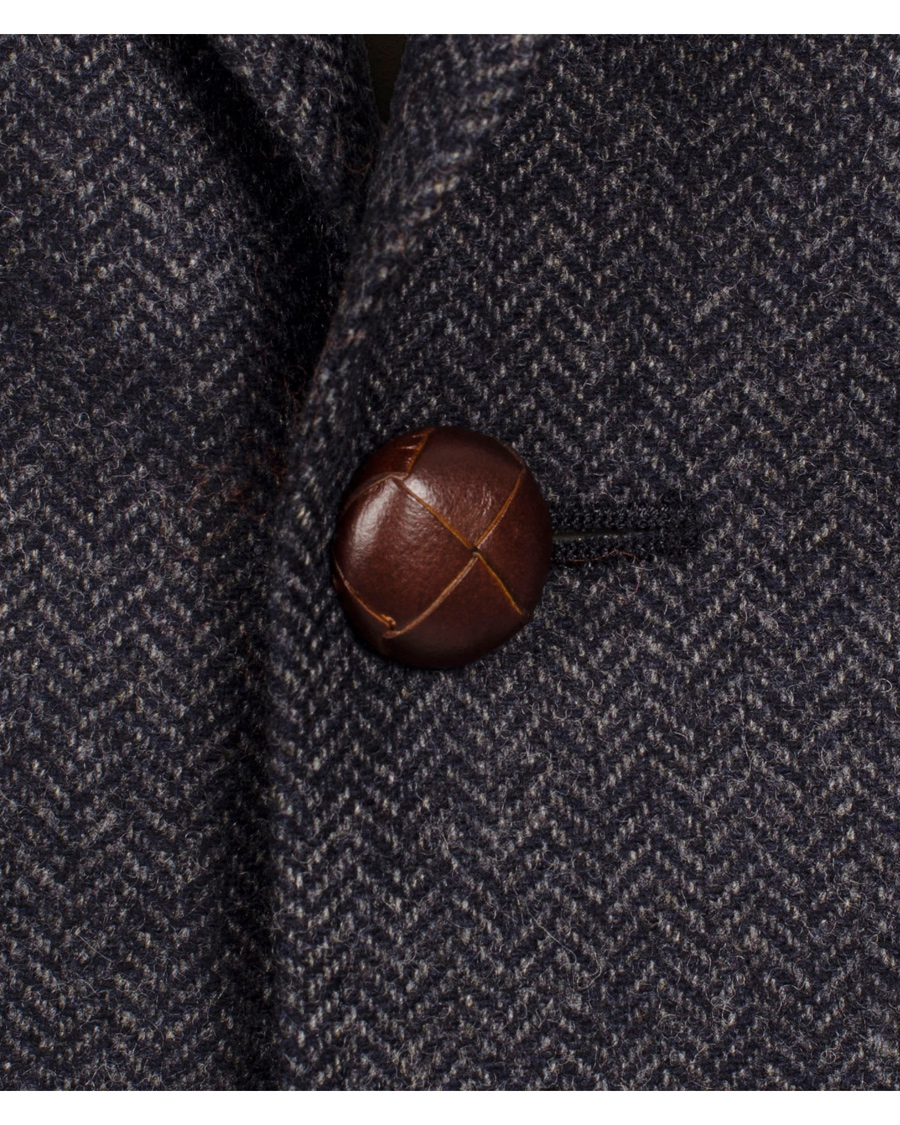 Herr | Kavajer | Morris | Rodney Herringbone Blazer Navy