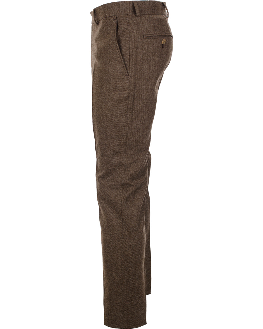 Herr | Byxor | Morris | Rodney Diagonal Trousers Brown