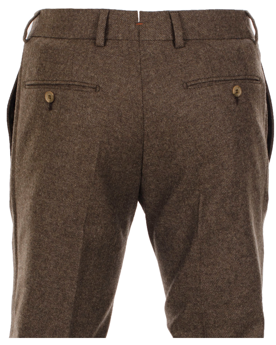Herr | Byxor | Morris | Rodney Diagonal Trousers Brown