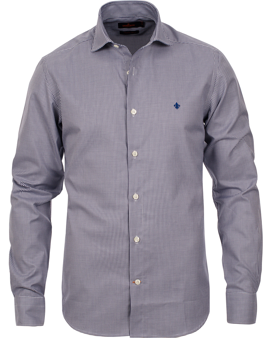 Herr | Skjortor | Morris | Sir Moore Mini Check Shirt Navy