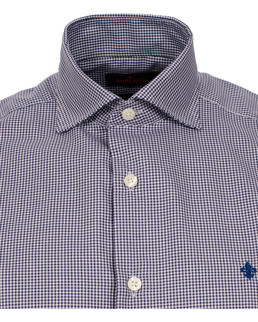 Herr | Skjortor | Morris | Sir Moore Mini Check Shirt Navy