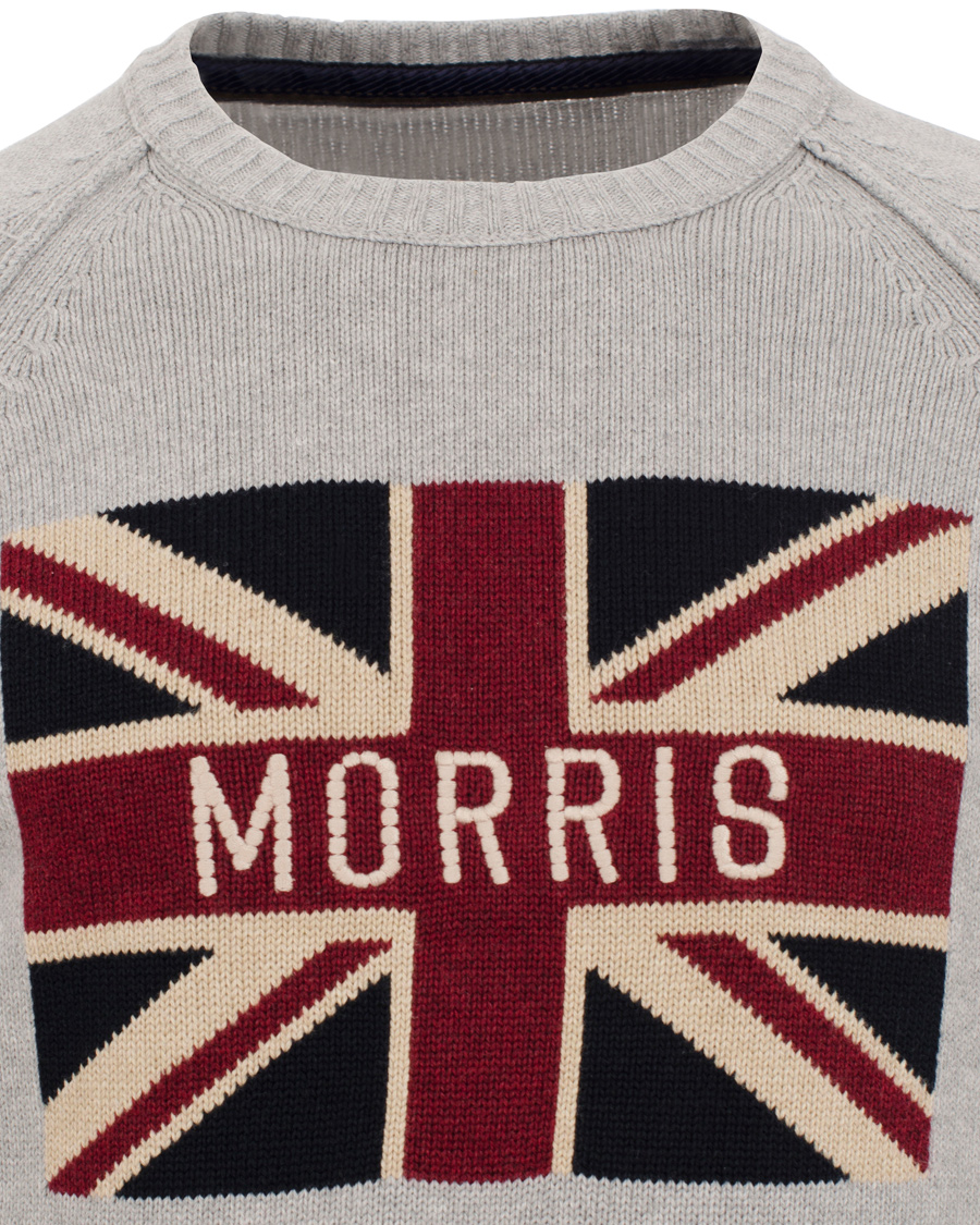 Herr | Tröjor | Morris | Union Jack Sweater Grey