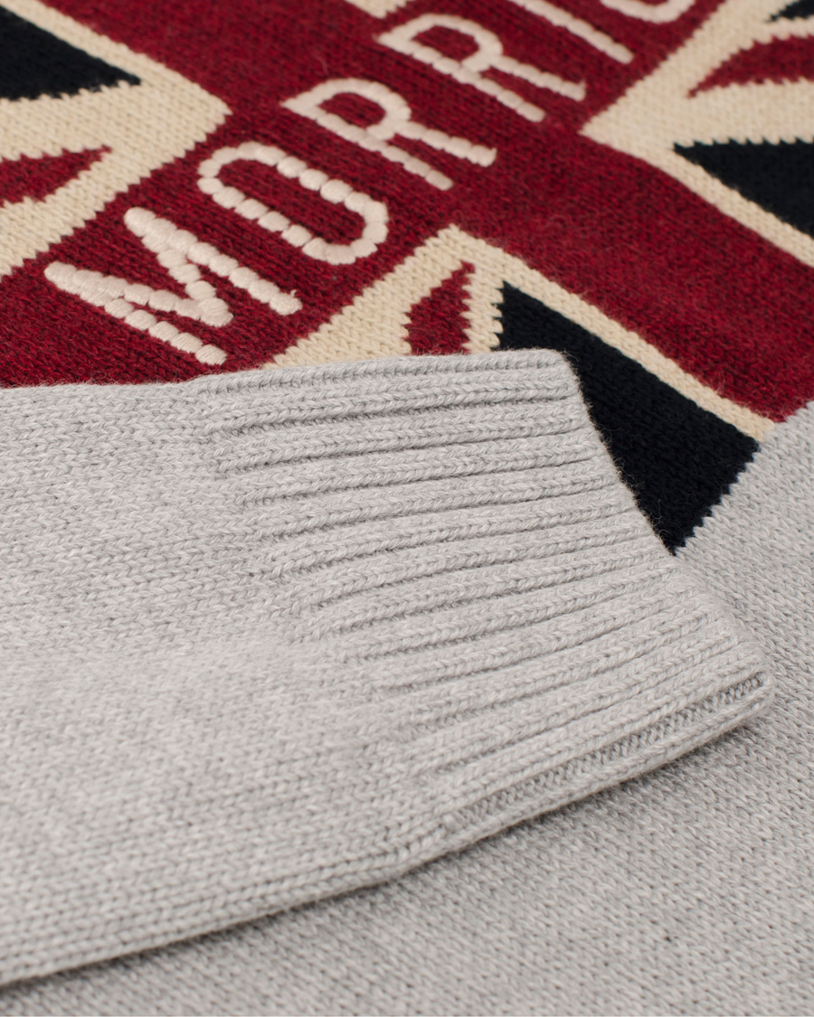 Herr | Tröjor | Morris | Union Jack Sweater Grey
