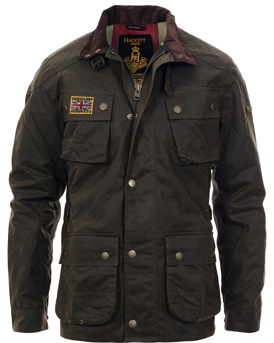 Herr | Jackor | Hackett | Wax Rally Jacket Olive
