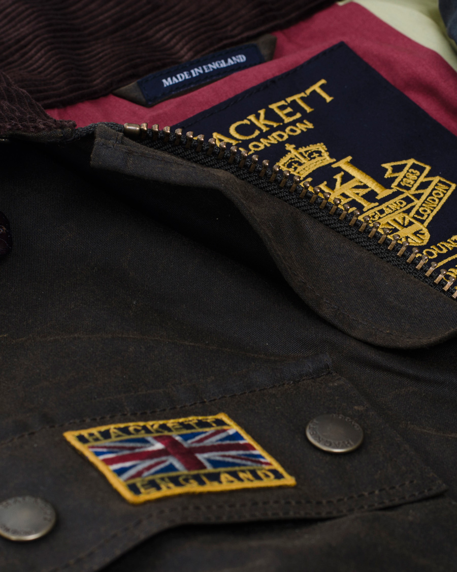 Herr | Jackor | Hackett | Wax Rally Jacket Olive
