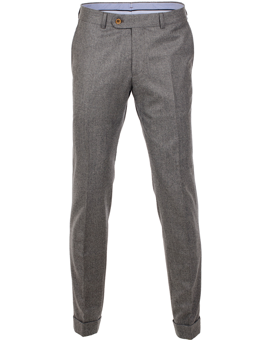 Herr | Byxor | Morris Heritage | Fred Light Flannel Trousers Grey 46