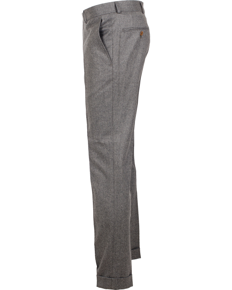 Herr | Byxor | Morris Heritage | Fred Light Flannel Trousers Grey 46