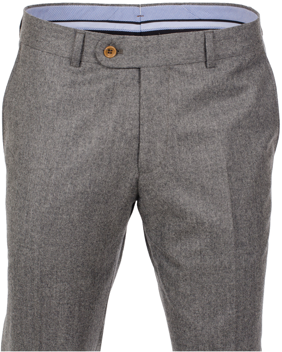 Herr | Byxor | Morris Heritage | Fred Light Flannel Trousers Grey 46