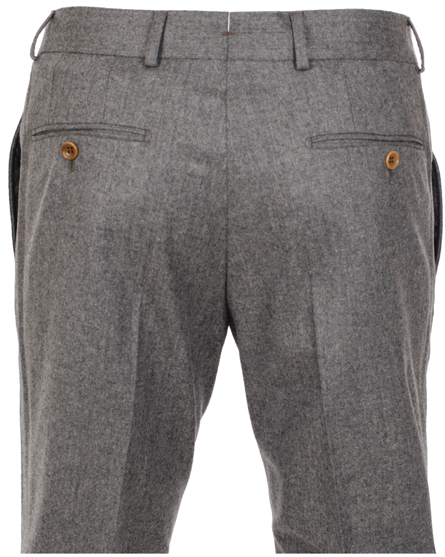 Herr | Byxor | Morris Heritage | Fred Light Flannel Trousers Grey 46