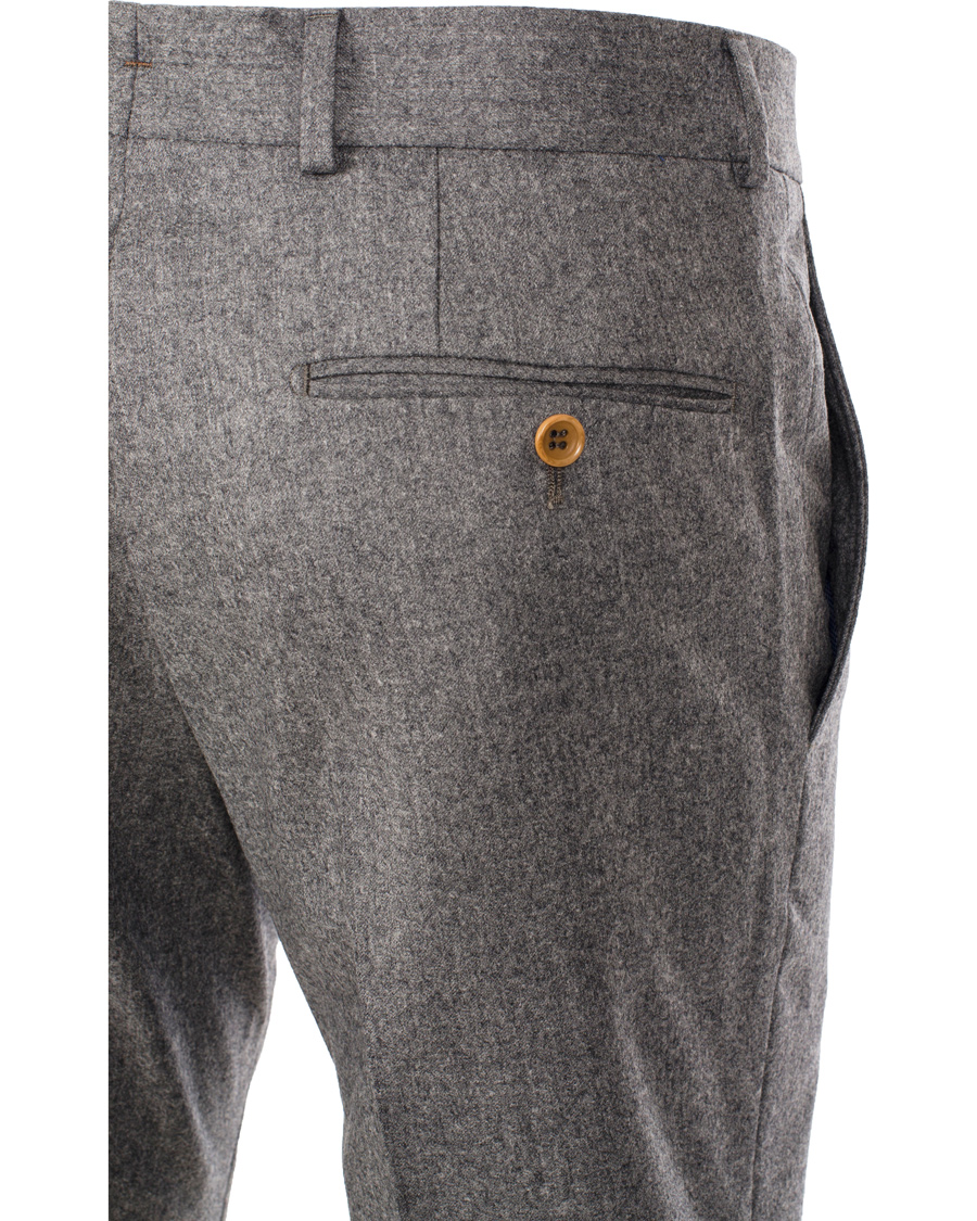 Herr | Byxor | Morris Heritage | Fred Light Flannel Trousers Grey 46