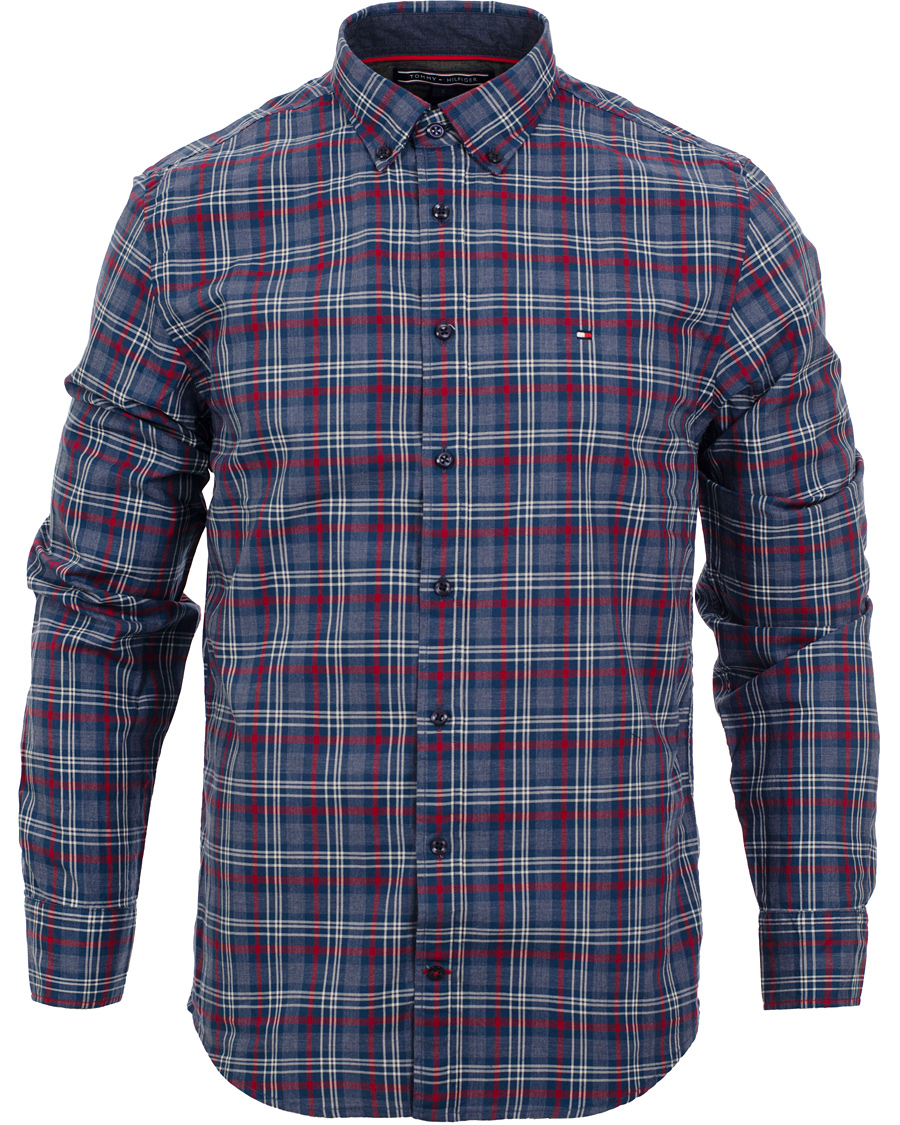 Herr | Skjortor | Tommy Hilfiger | Matthew New York Fit Shirt Check Duthc Navy/Rio Red