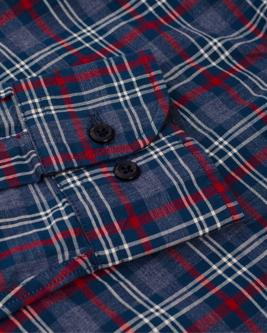 Herr | Skjortor | Tommy Hilfiger | Matthew New York Fit Shirt Check Duthc Navy/Rio Red