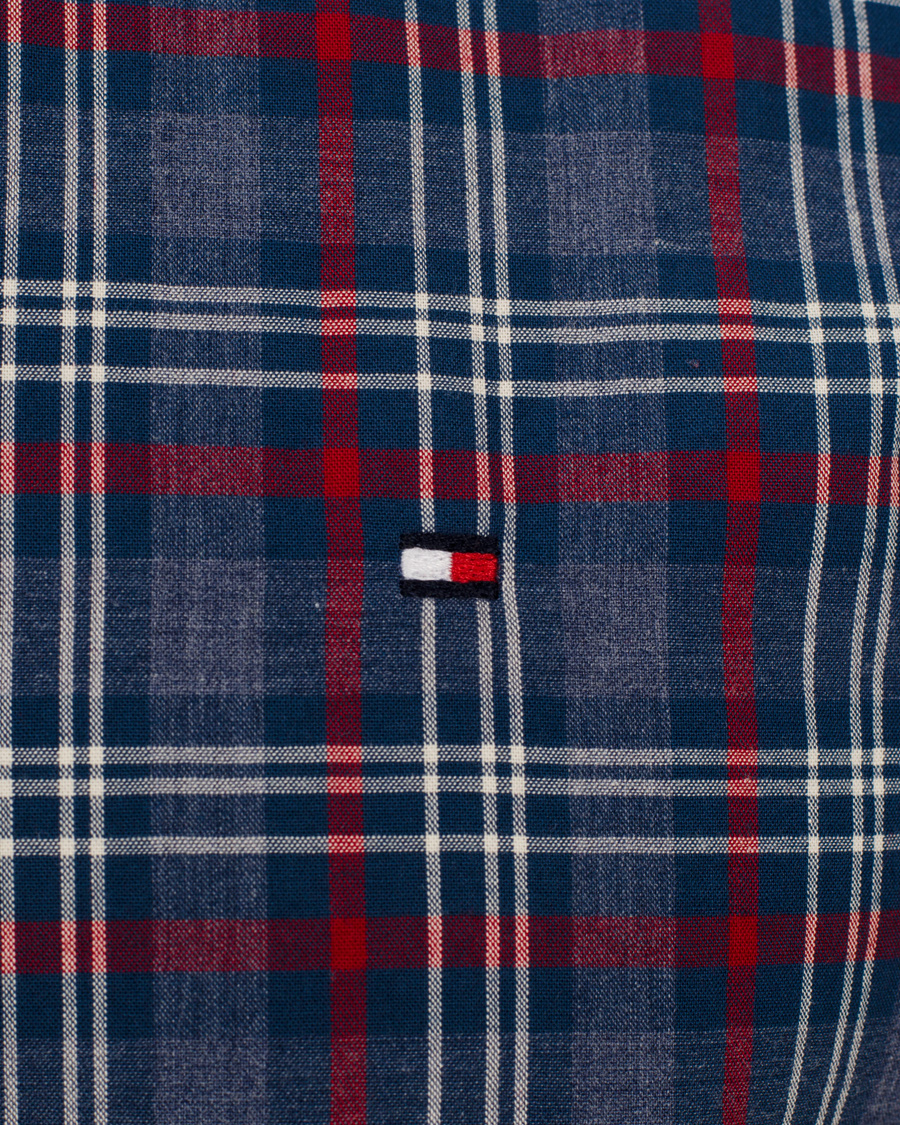 Herr | Skjortor | Tommy Hilfiger | Matthew New York Fit Shirt Check Duthc Navy/Rio Red