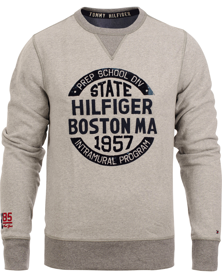 Herr | Tröjor | Tommy Hilfiger | Largo C-Neck Vintage Fit Sweatshirt Cloud Heather
