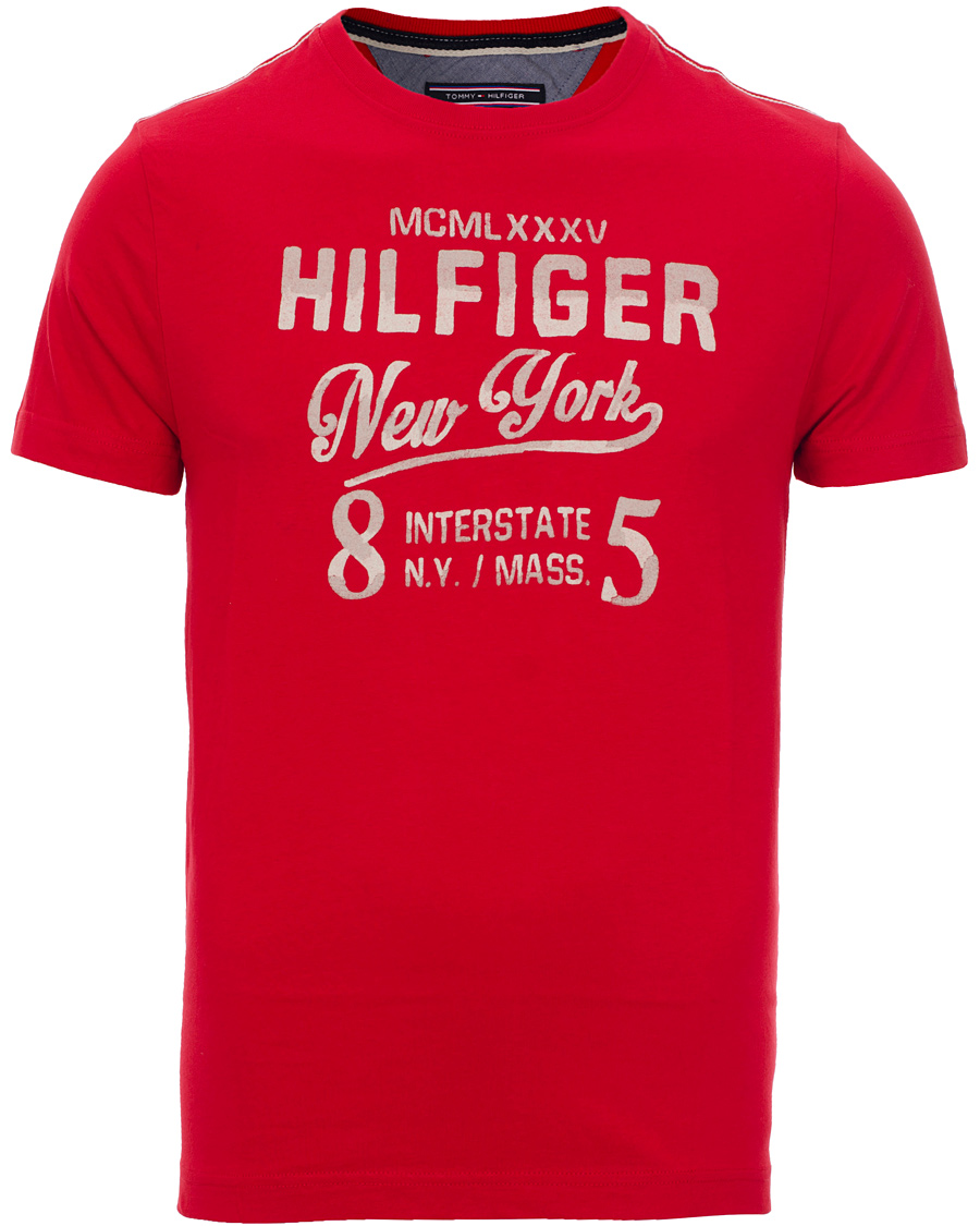 Herr | T-Shirts | Tommy Hilfiger | Kris Tee Barbados Cherry Red