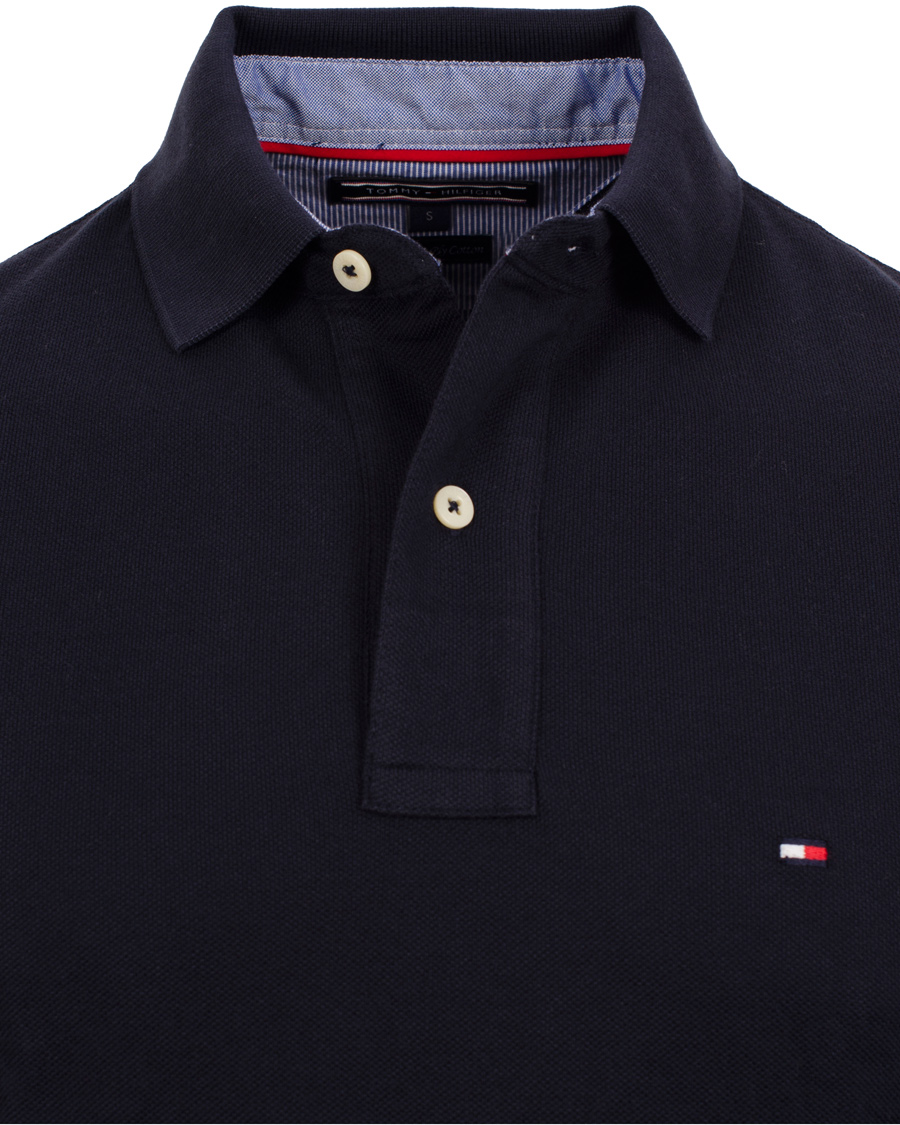 Herr | Tröjor | Tommy Hilfiger | New Tommy Long Sleeve Piké Regular Fit Midnight