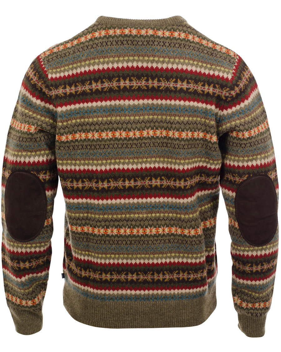 Herr | Tröjor | GANT | Lambswool Jaquard Crew Multicolor