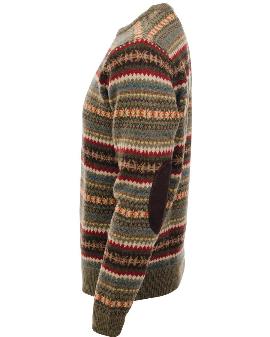 Herr | Tröjor | GANT | Lambswool Jaquard Crew Multicolor