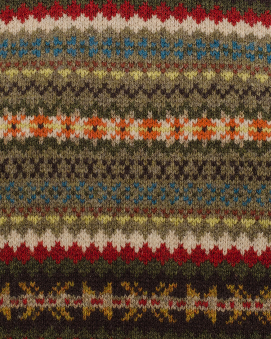 Herr | Tröjor | GANT | Lambswool Jaquard Crew Multicolor