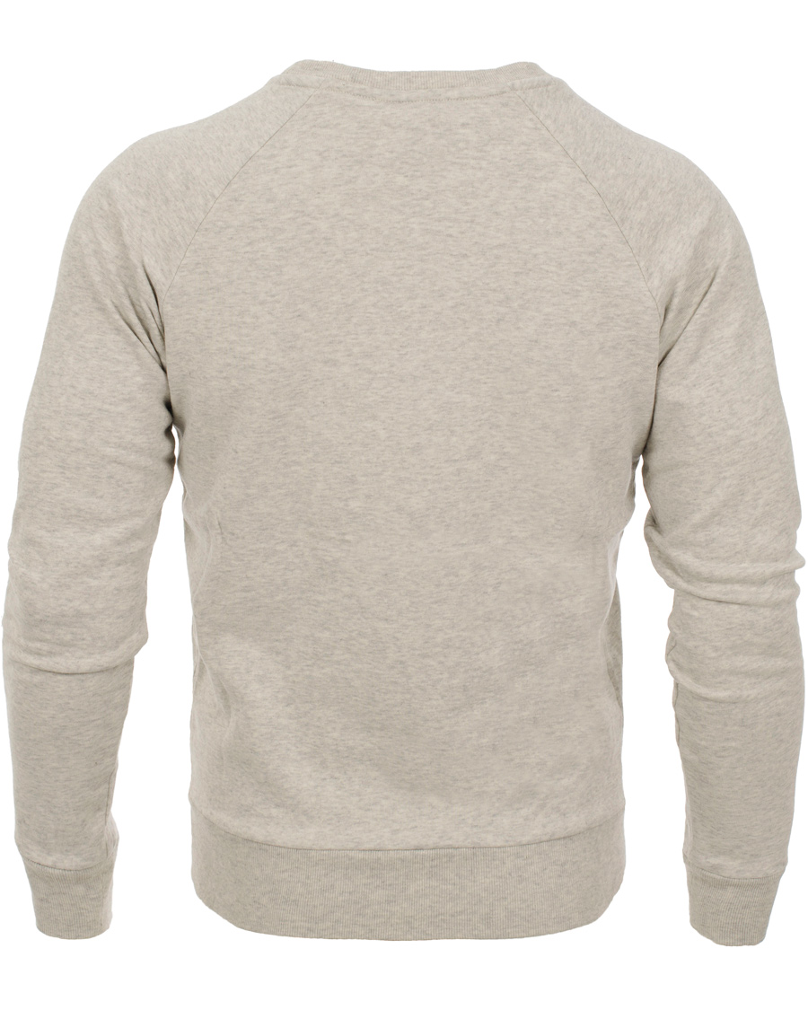 Herr | Tröjor | GANT | Yale Coop C-Neck Sweat Light Grey Melange