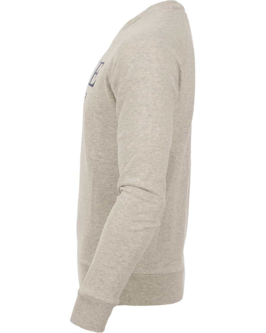 Herr | Tröjor | GANT | Yale Coop C-Neck Sweat Light Grey Melange