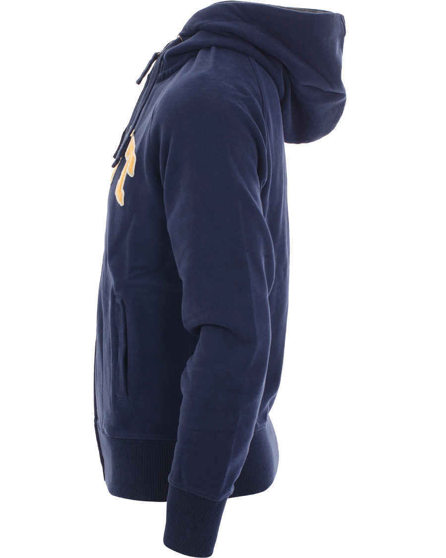 Herr | Tröjor | GANT | Full-Zip Hood Sweat Evening Blue