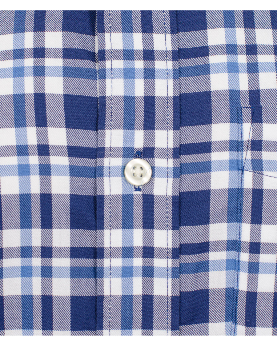 Herr | Skjortor | GANT | Classic Twill Check Regular Fit Shirt Bright Blue