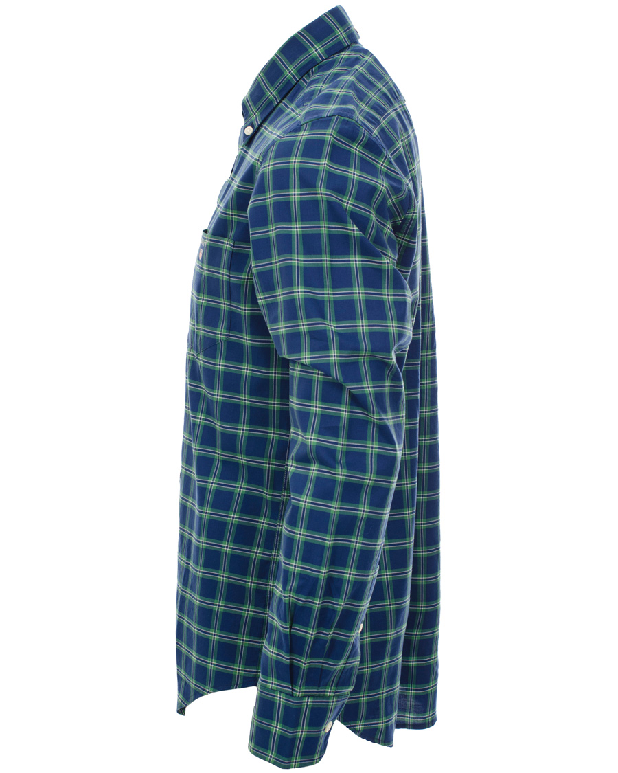 Herr | Skjortor | GANT | Wilmington Twill Check Regular Fit Shirt Bottle Green