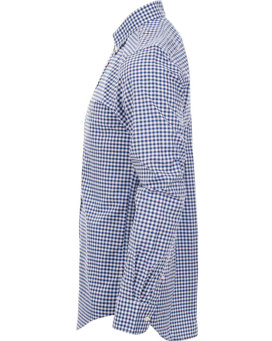Herr | Skjortor | GANT | The Gingham Regular Fit Shirt Deep Cobalt Blue