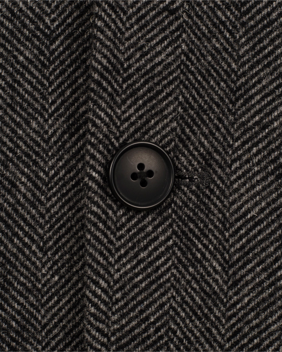 Herr | Jackor | GANT Rugger | The Herringbone Long Jacket Antracite Grey