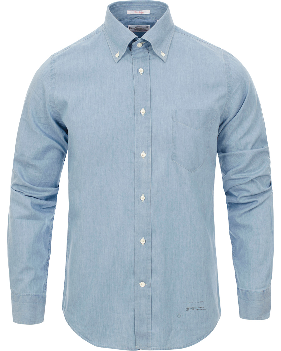 Herr | Skjortor | GANT Rugger | Luxury Indigo Hogb Fit Button Down Shirt Light Indigo