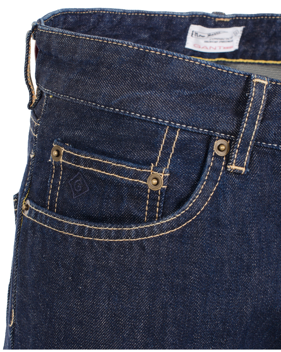 Herr | Jeans | GANT Rugger | Stick Boy Raw Jeans Dark Blue