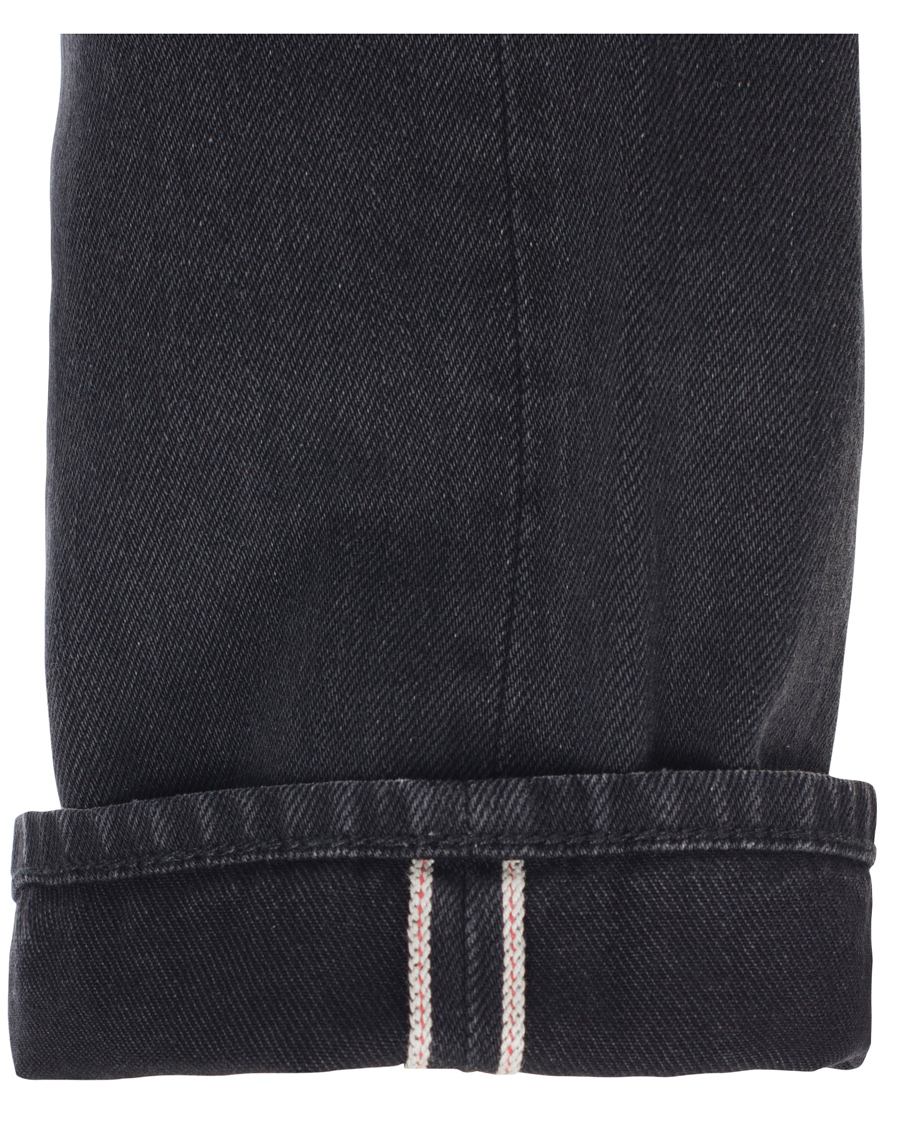 Herr | Jeans | GANT Rugger | Stick Boy Burned Selvedge Jeans Black Worn In