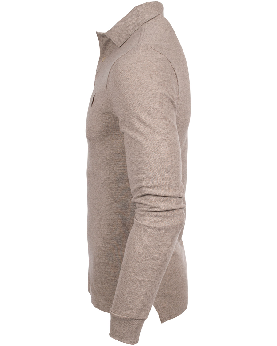 Herr | Tröjor | Polo Ralph Lauren | Long Sleeve Slim Fit Piké Fisherman Heather