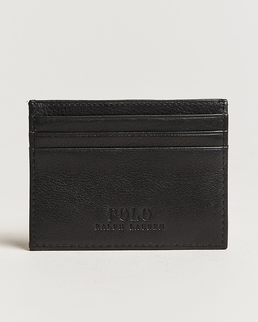 Herr |  | Polo Ralph Lauren | Pebble Leather Slim Card Case Black