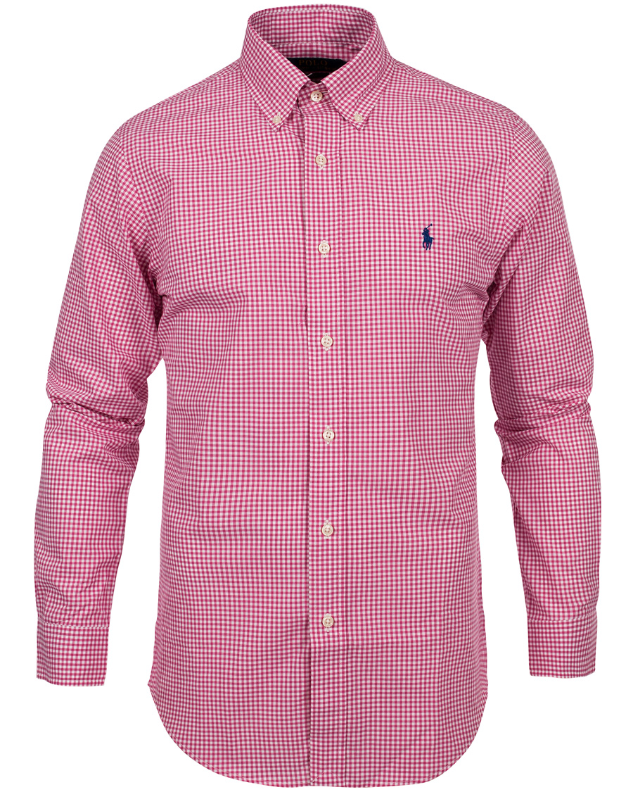 Herr | Skjortor | Polo Ralph Lauren | Slim Fit Poplin Check Shirt Pink