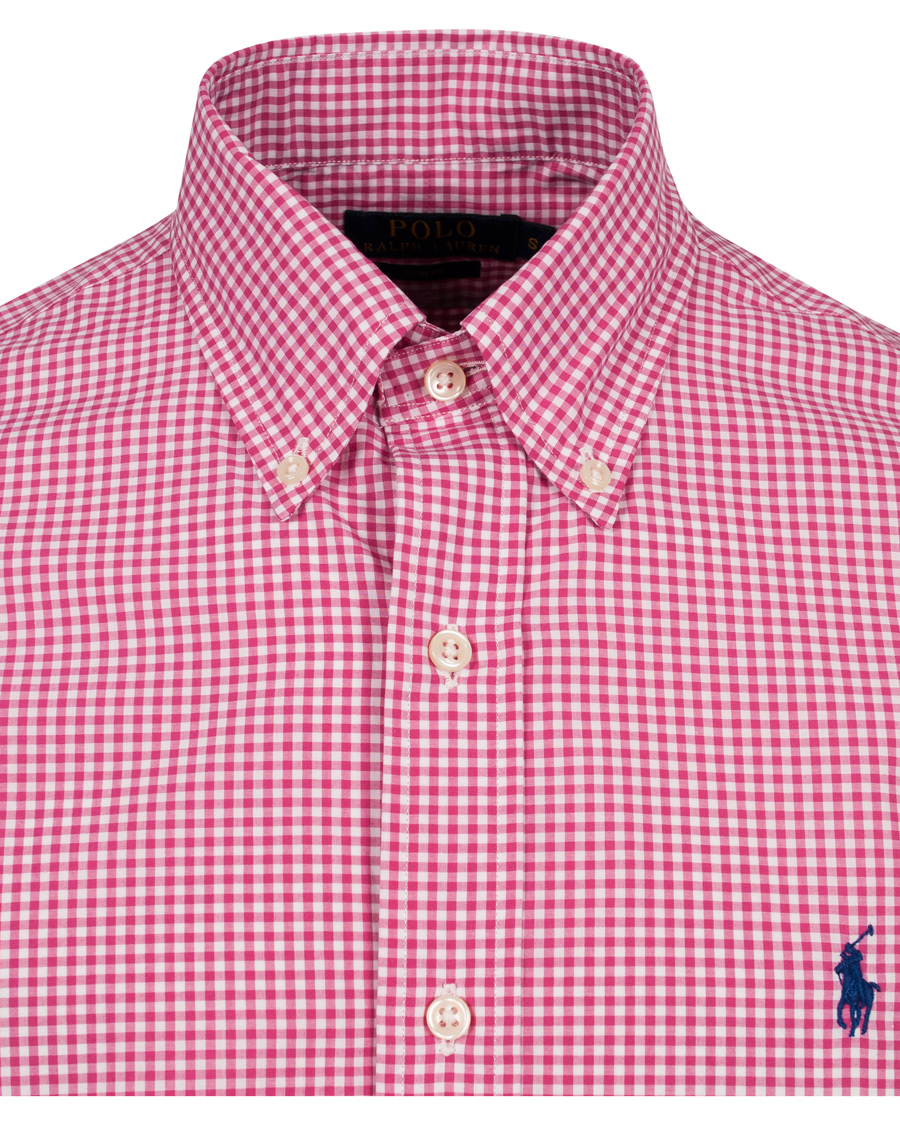 Herr | Skjortor | Polo Ralph Lauren | Slim Fit Poplin Check Shirt Pink
