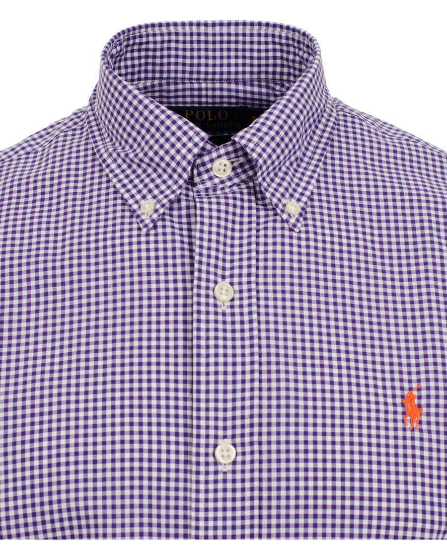 Herr | Skjortor | Polo Ralph Lauren | Slim Fit Poplin Check Shirt Purple
