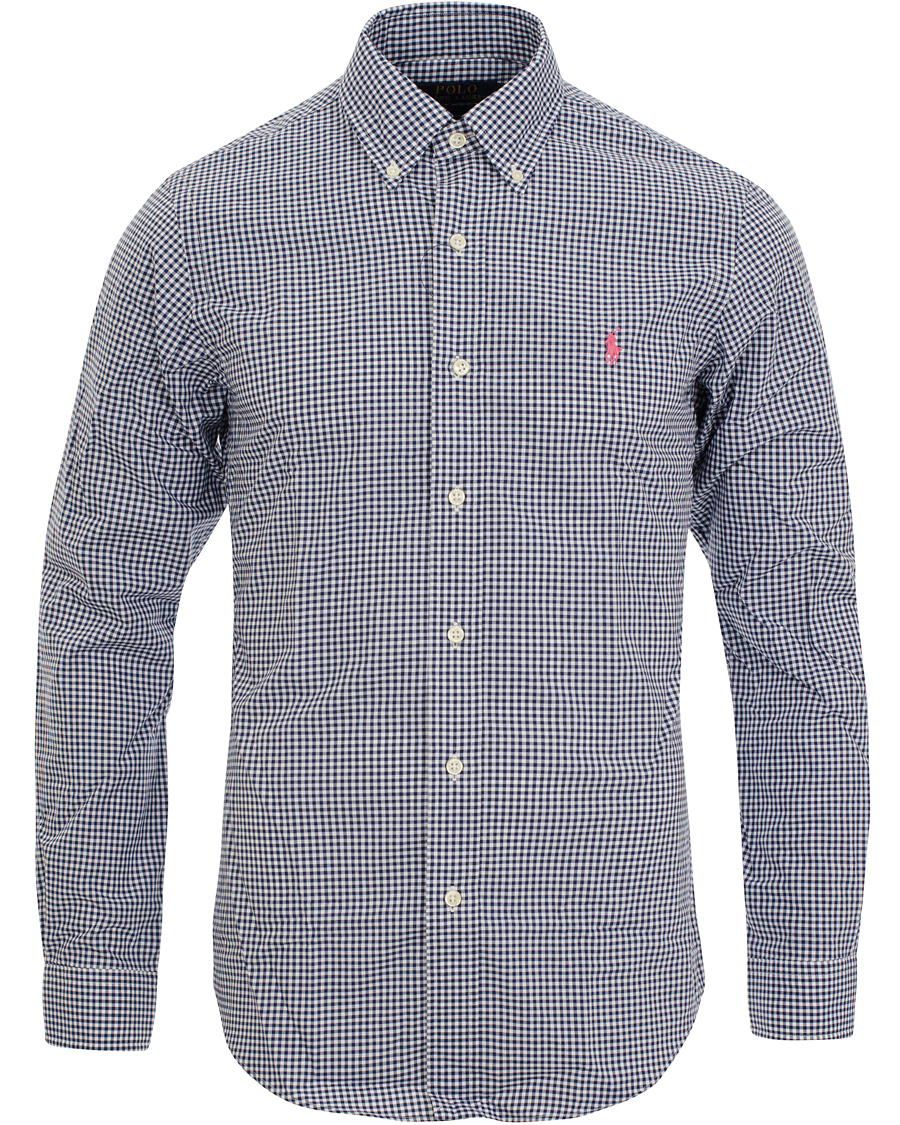 Herr | Skjortor | Polo Ralph Lauren | Slim Fit Poplin Check Shirt Navy