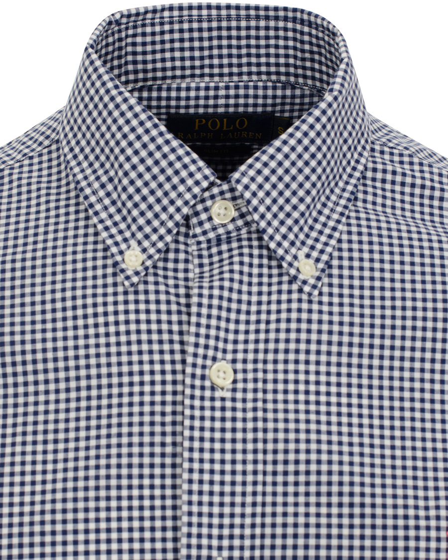 Herr | Skjortor | Polo Ralph Lauren | Slim Fit Poplin Check Shirt Navy
