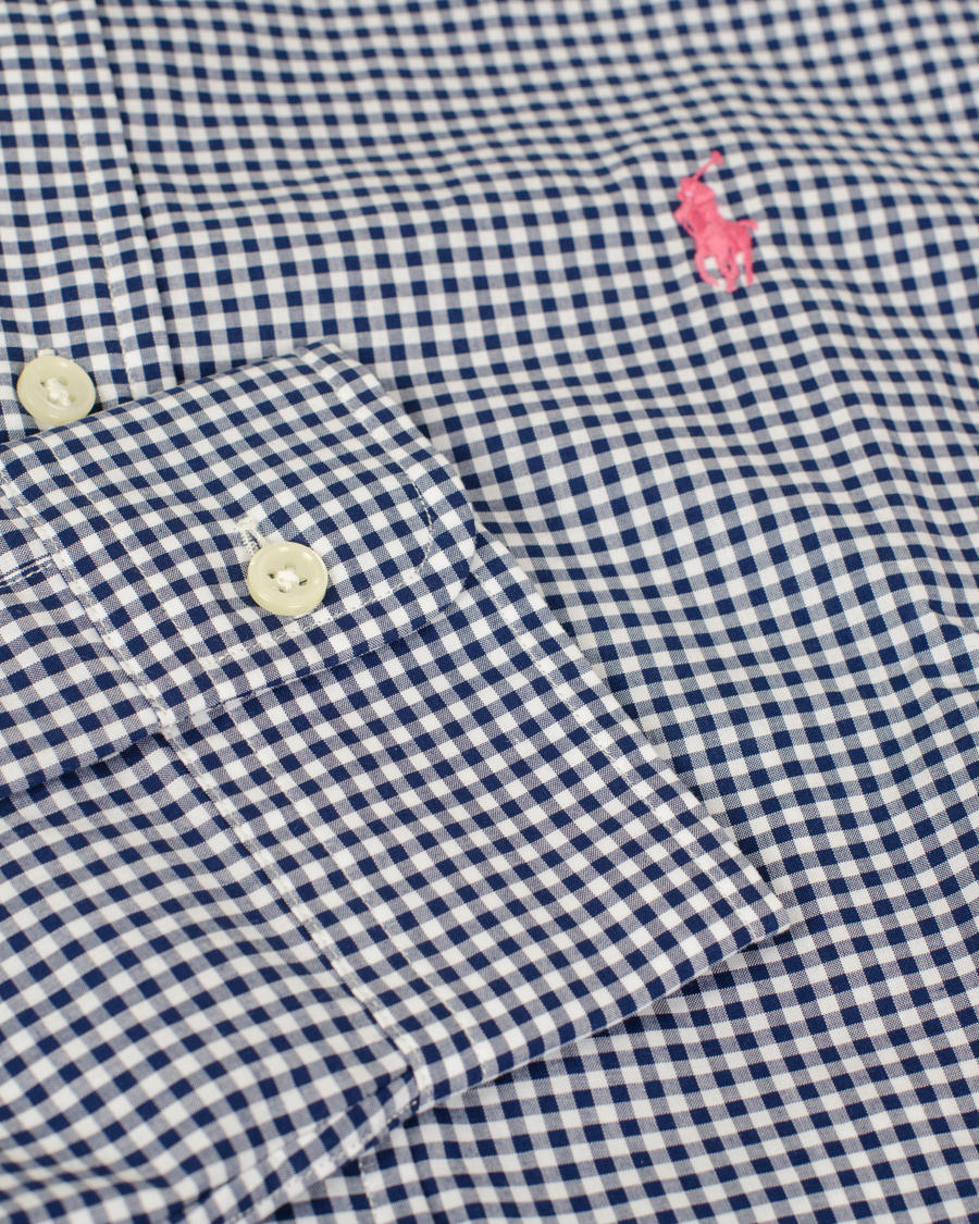 Herr | Skjortor | Polo Ralph Lauren | Slim Fit Poplin Check Shirt Navy