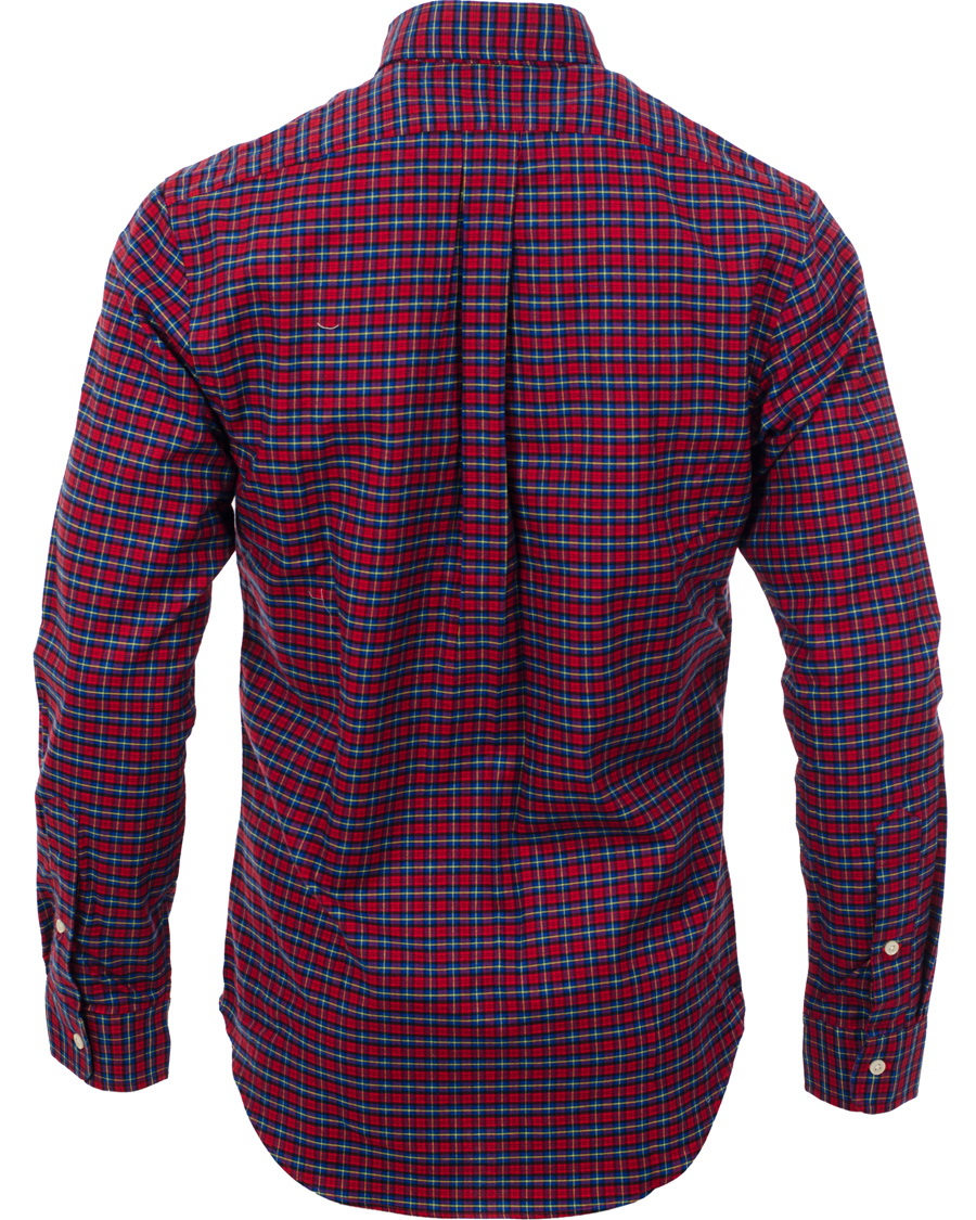 Herr | Skjortor | Polo Ralph Lauren | Slim Fit Flannel Check Shirt Red/Saphire
