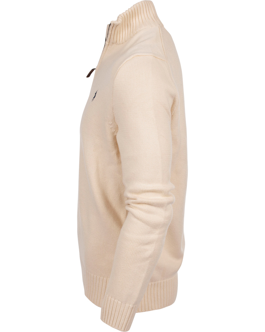 Herr | Tröjor | Polo Ralph Lauren | Cotton Half Zip Antique Cream
