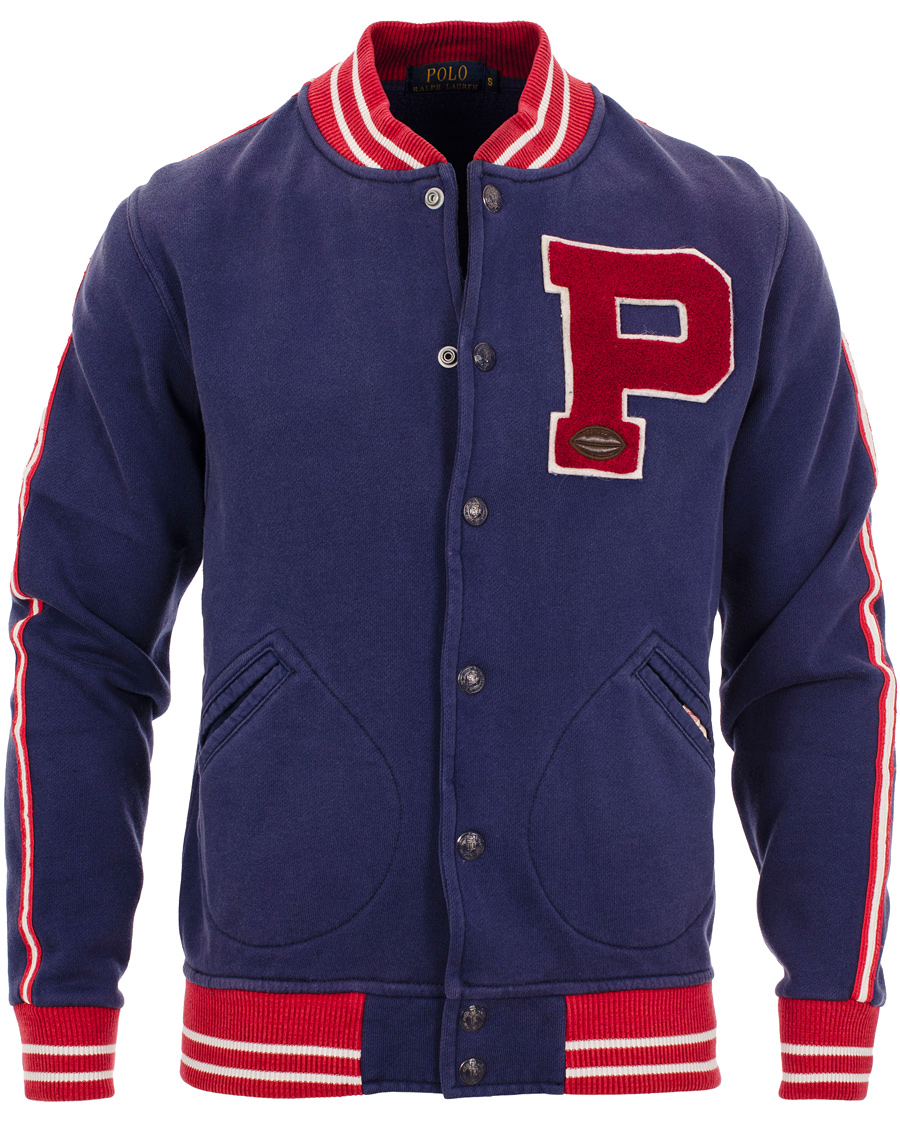 Herr | Tröjor | Polo Ralph Lauren | USA Baseball Jacket Blue Mood