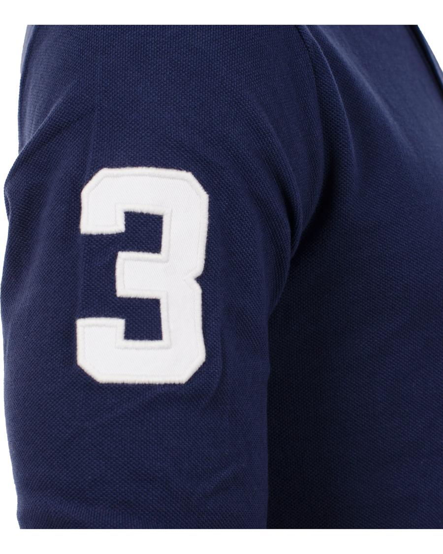 Herr | Tröjor | Polo Ralph Lauren | Custom Fit Big Pony Long Sleeve Piké Navy